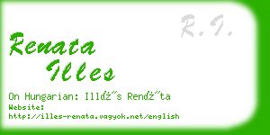 renata illes business card